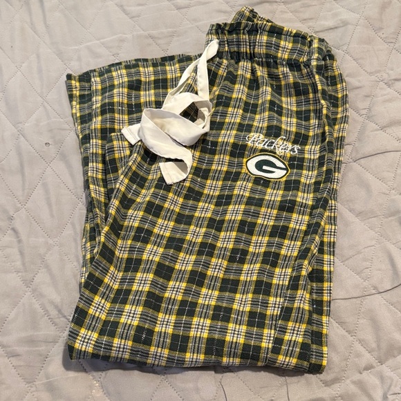 NFL Other - NFL Green Bay Packers Plaid Pajama Pants - Green and Yellow